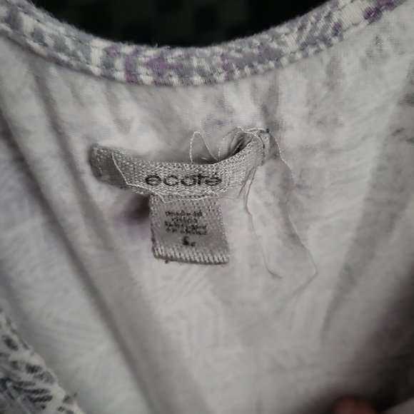 Ecoté Grey and Purple Patterned Skater Dress (L) - AA0405 - Picture 3 of 3